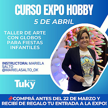 Expo Hobby La Rural 5 de Abril Taller Arte con Globos - 1