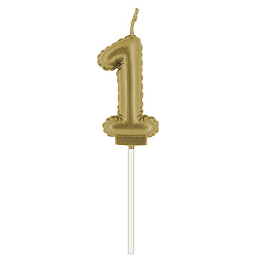 Vela Globo metalica Nº 1 Dorada - 1