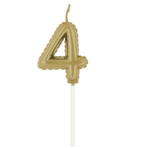 Vela Globo metalica Nº 4 Dorada