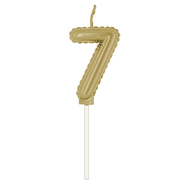 Vela Globo metalica Nº 7 Dorada - 1