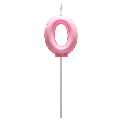 Vela Globo Gibre Pasteles Nº 0 Rosa