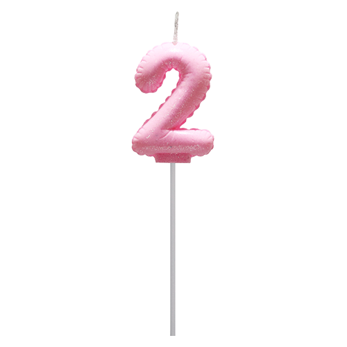 Vela Globo Gibre Pasteles Nº 2 Rosa