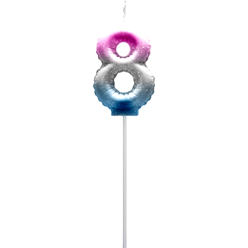 Vela Globo Metalica Nº 8 Tricolor Tuky