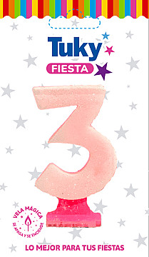 Vela Gibre Rosa Nº 3 - 1