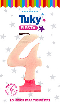 Vela Gibre Rosa Nº 4 - 1