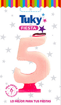 Vela Gibre Rosa Nº 5 - 1