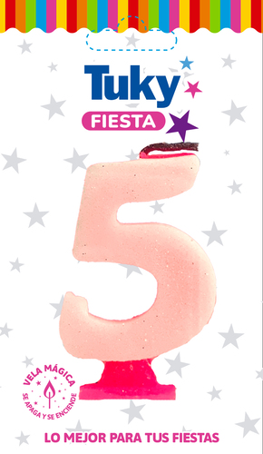 Vela Gibre Rosa Nº 5