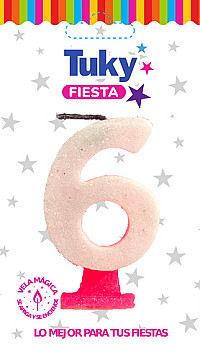 Vela Gibre Rosa Nº 6 - 1