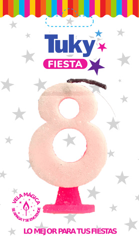 Vela Gibre Rosa Nº 8