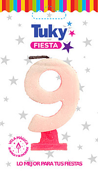 Vela Gibre Rosa Nº 9 - 1