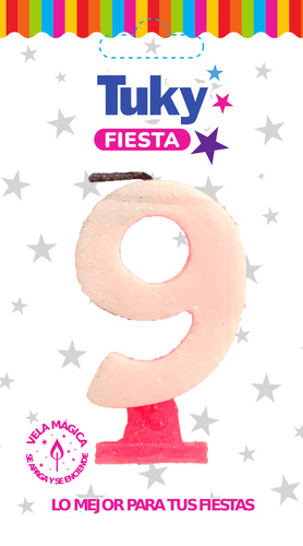 Vela Gibre Rosa Nº 9