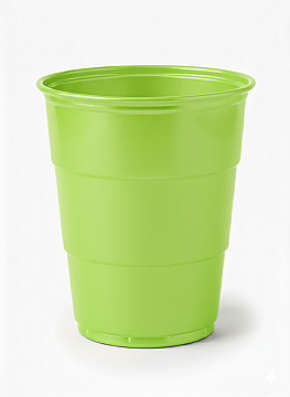 Vaso Reutilizable 210 cm3  Verde Neon (Bulto x 18 Pack) - 1