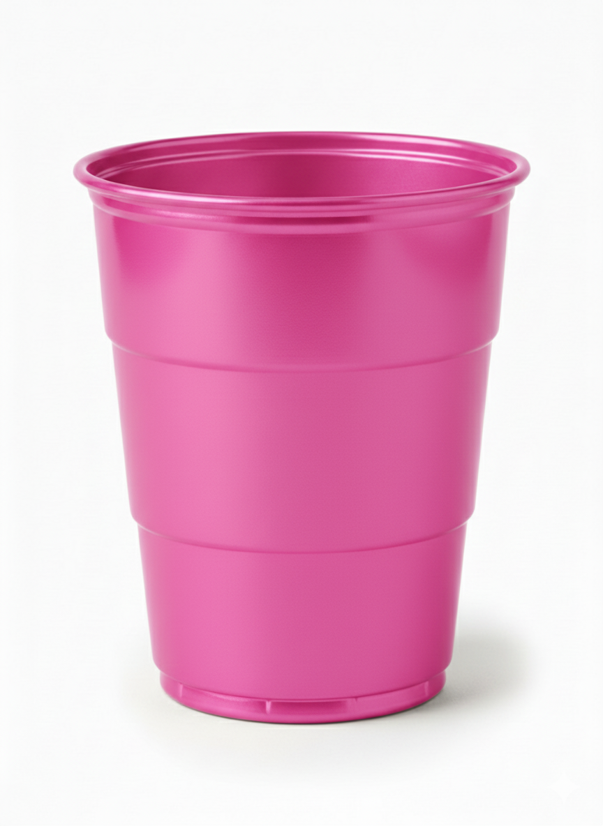 Vaso Reutilizable 210 cm3 Rosa Neon (Bulto x 18 Pack)