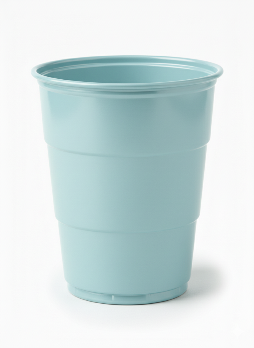 Vaso Reutilizable 210 cm3  Celeste (Bulto x 18 Pack)