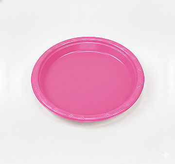 Plato Reutilizable 18 cm Rosa Neon (Bulto x 18 Pack) - 1