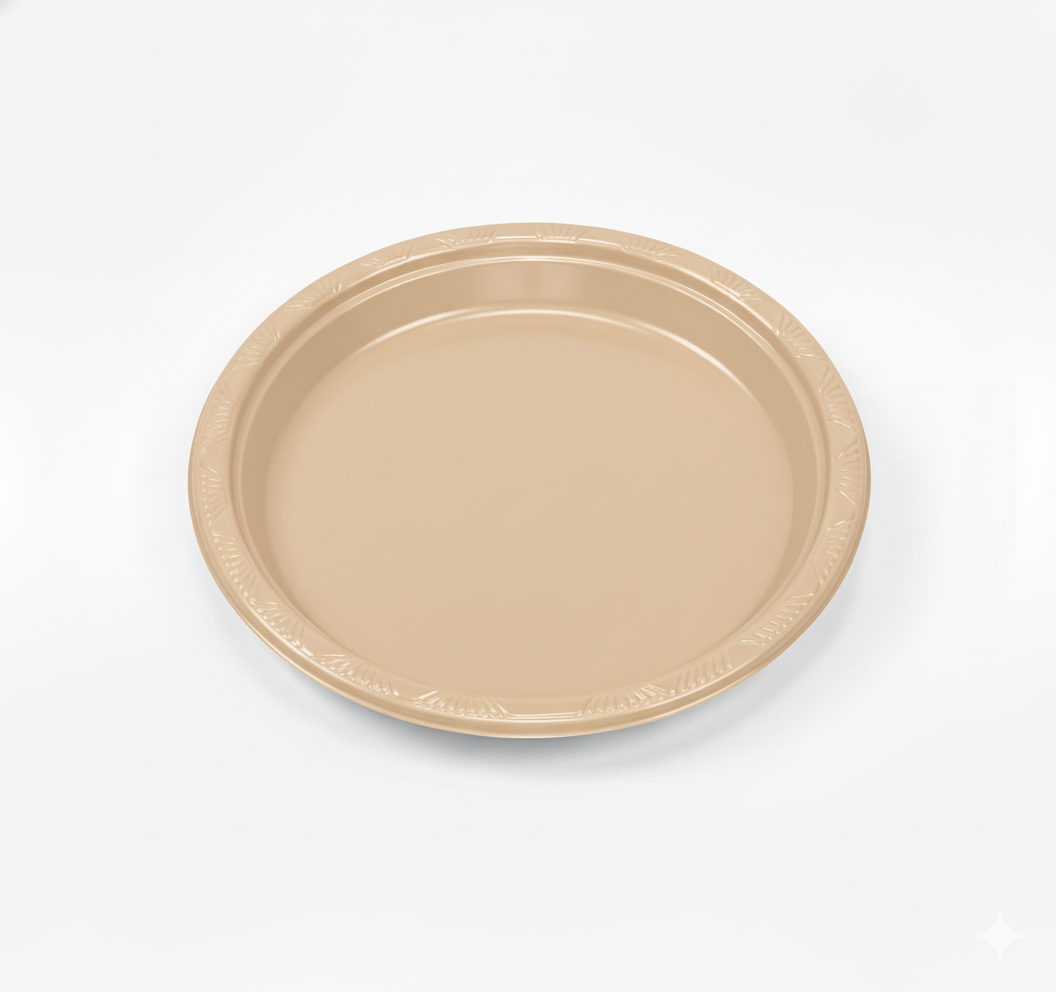 Plato Reutilizable 18 cm Arena Vintage (Bulto x 18 Pack)