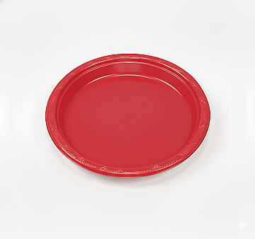 Plato Reutilizable 18 cm Rojo (Bulto x 18 Pack) - 1