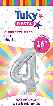 Número 4 Plata - 1