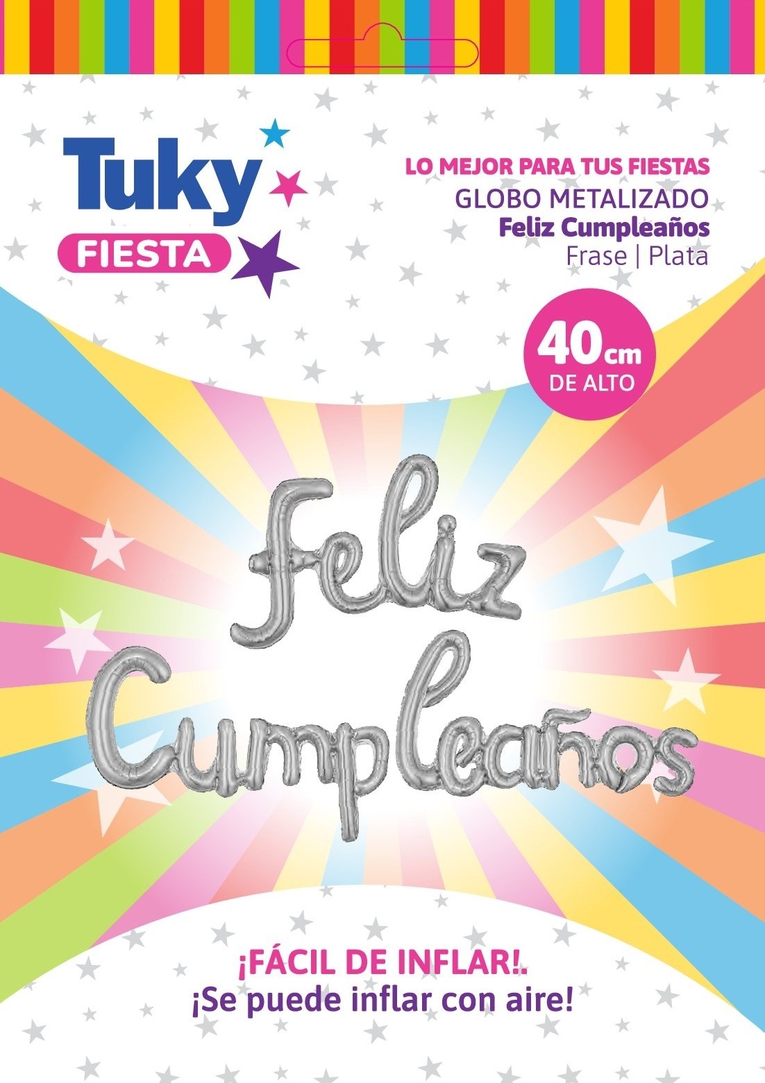 Frase Feliz Cumple Plateado