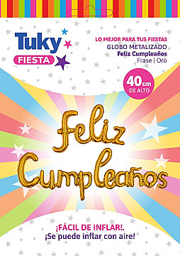 Frase Feliz Cumple Dorado - 1