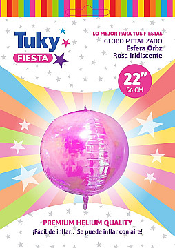 Esfera Iridiscente Rosa - 1