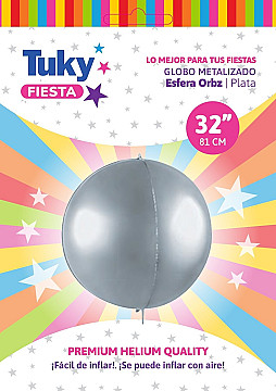 Esfera 4D Plateada - 1