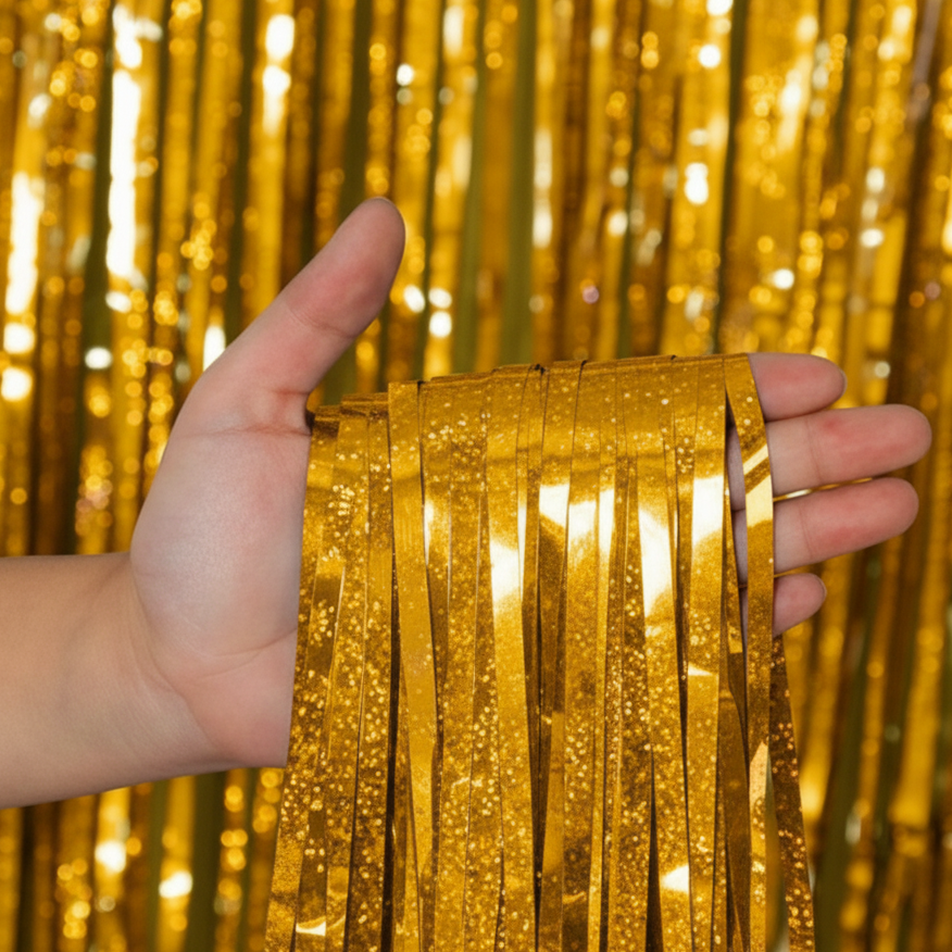 Cortina Holografica Oro