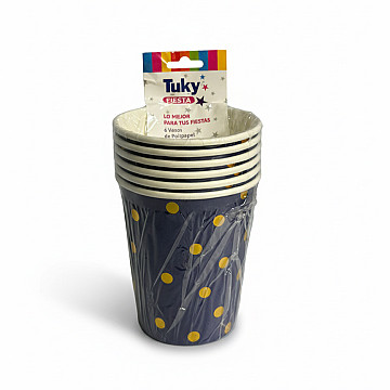 Vaso Polipapel Azul (Bulto x 24 Pack) - 1