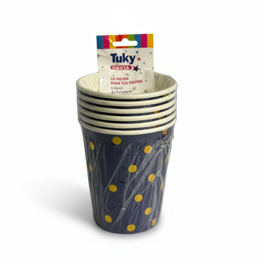 Vaso Polipapel Azul (Bulto x 24 Pack)