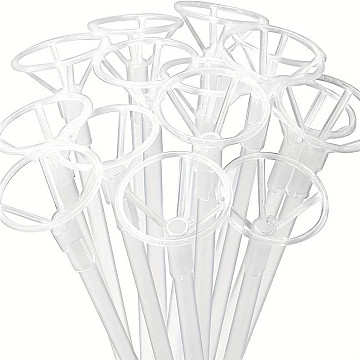 Palitos portaglobo transparente (Bulto x 10 Pack) - 1