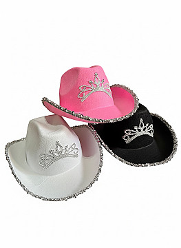Sombrero Vaquero Con Corona y Lentejuelas - 2