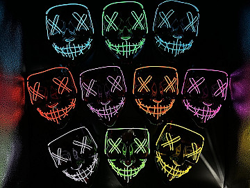 Mascara La Purga Con Luz Led - 2