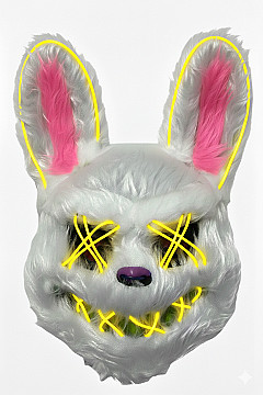 Mascara Conejo Maldito Con Luz Led - 2