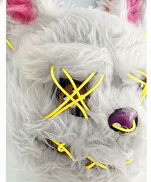 Mascara Conejo Maldito Con Luz Led - 3