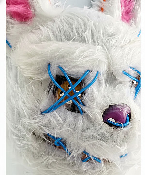 Mascara Conejo Maldito Con Luz Led - 7