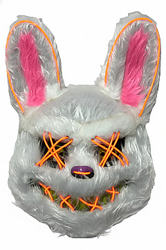 Mascara Conejo Maldito Con Luz Led - 9