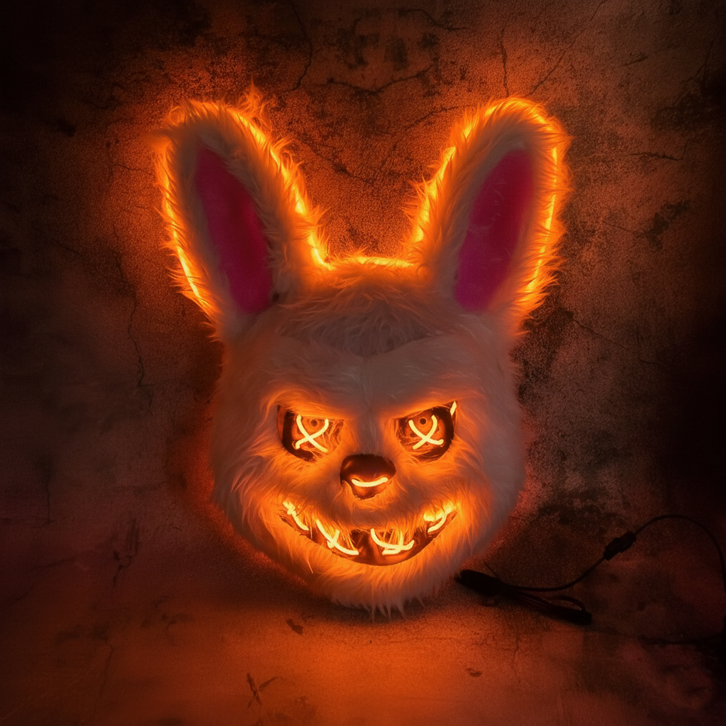 Mascara Conejo Maldito Con Luz Led