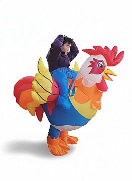 Disfraz Inflable de Gallina  Adulto - 2
