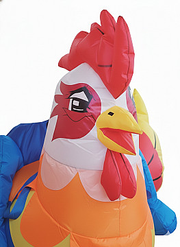 Disfraz Inflable de Gallina  Adulto - 5