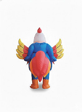 Disfraz Inflable de Gallina  Adulto - 6