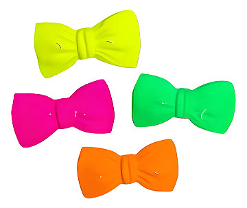 Moños Fluo Plastico - 1