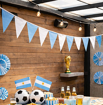 Banderin Celeste y Blanco - 1