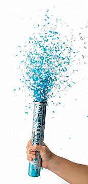 Cañon Lanza Papel 40 Cm Blanco / Celeste - 2