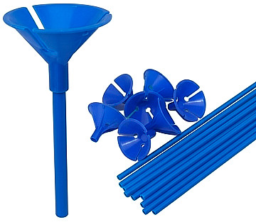 Palitos Porta Globos Azul (Bulto x 10 Pack) - 1