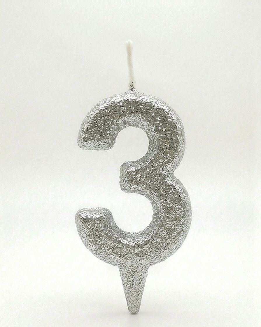 Vela Tubular Full Gibre Plata  Nº 3.