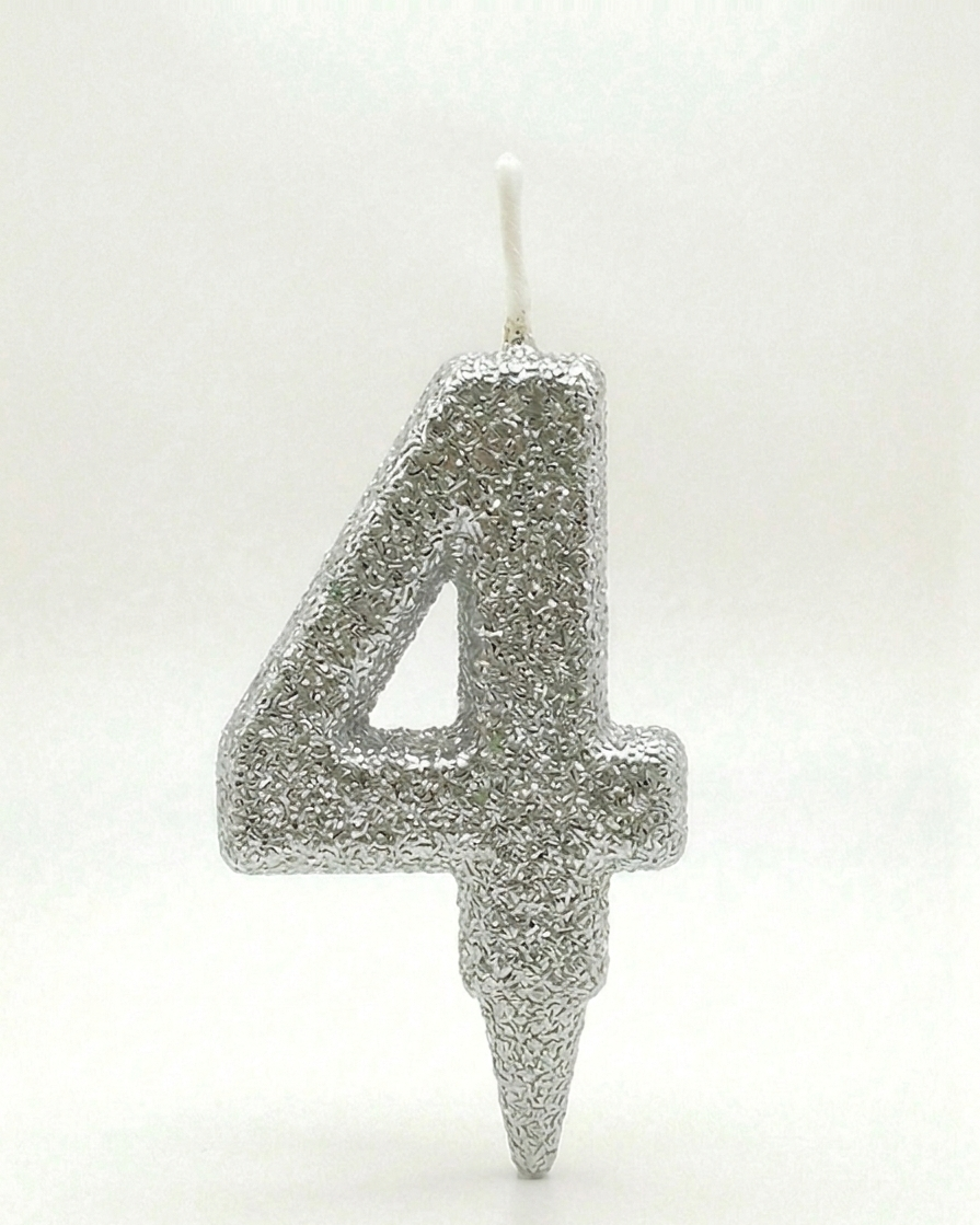 Vela Tubular Full Gibre Plata  Nº 4.