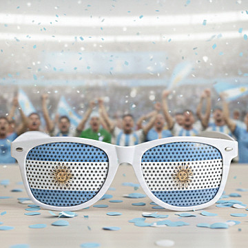 Anteojo Argentina Perforado - 1