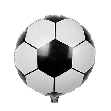 Globo Metalizado Pelota de Futbol 18" - 2