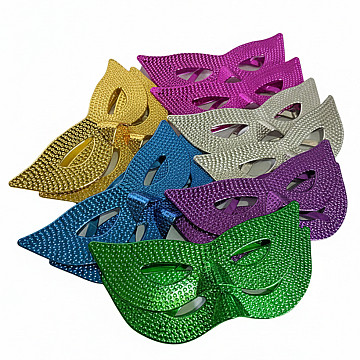 Antifaz Metalizado Plastico Colores - 1