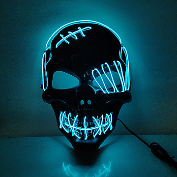 Mascara Calavera Con luz Led Neon - 1